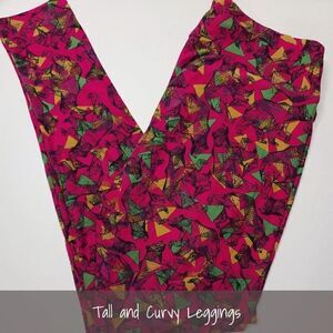 LuLaRoe TC Leggings Bears Pink NEW